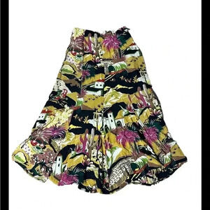 Vintage City Clothing Co Southwest Print Midi Skirt Size Small